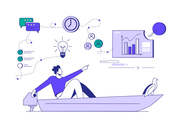 具有领导公司的商业领导力和远见卓识图片下载