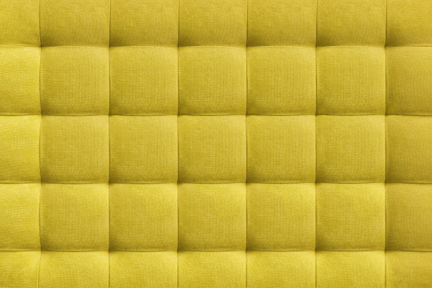 黄色麂皮皮革背景，经典方格图案的家具，墙壁，床头板图片下载