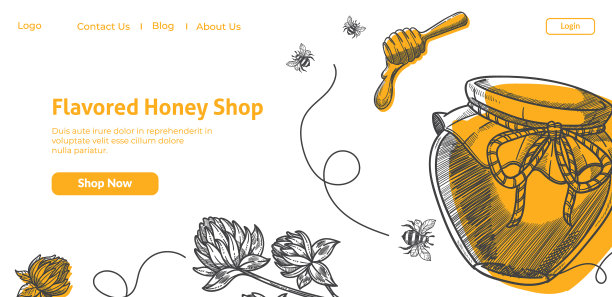 调味蜂蜜商店网站商店网站图片下载