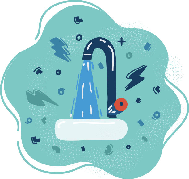 从水龙头里流出的水图片下载