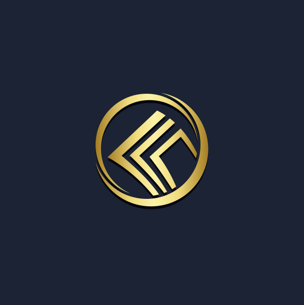 金色数据文件剪纸风格logo图片下载