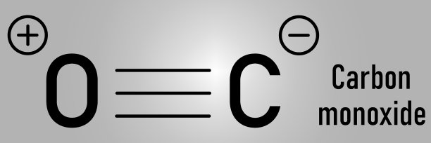 一氧化碳或一氧化碳有毒气体分子图片下载