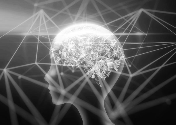 基于科学技术概念的人工智能机器人3D插画图片下载