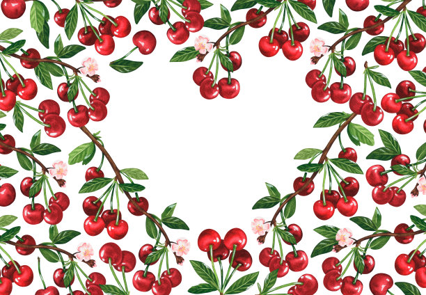 矩形心形的框架。水彩插图。孤立在白色背景上。为设计。图片下载