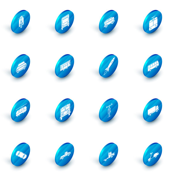 设置巴士复古小货车有轨电车和旧火车图片下载