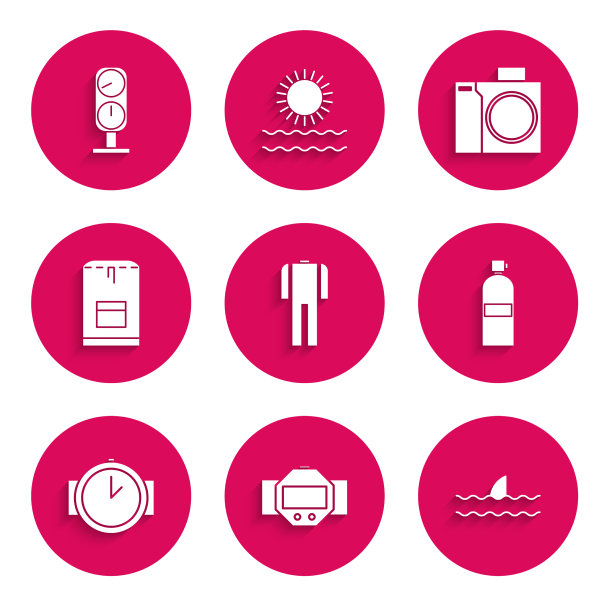 套潜水服潜水看鲨鱼图片下载