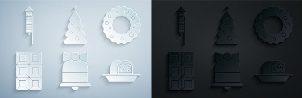 把圣诞快乐的钟声编成花环图片下载