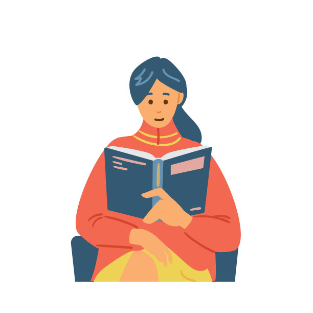 女人坐在椅子上看书，书放平了图片下载