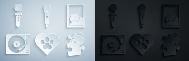 以动物脚印为心画图片下载