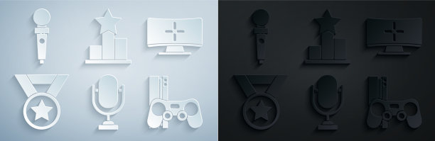 设置麦克风电脑显示器奖牌游戏图片下载