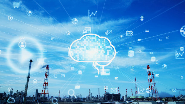 工业和人工智能的概念。工厂自动化。图片下载