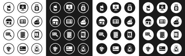 设置咖啡罐瓶条码市场储存苏打水图片下载