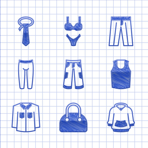 套装裤子手提包卫衣汗衫衬衫图片下载