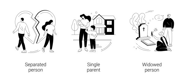 婚姻状况抽象概念图片下载