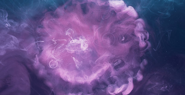 蒸汽流动神秘雾霾模糊白色粉红色烟雾图片下载