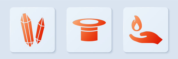 魔术师的帽子和魔法石集集在手图片下载