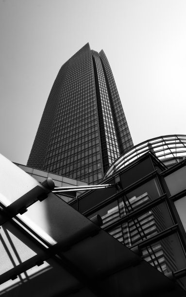 俄克拉荷马城摩天大楼黑白色图片下载