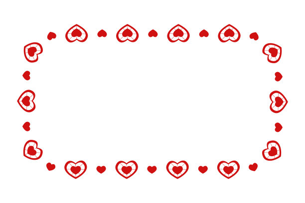 矩形框用红心模板图片下载