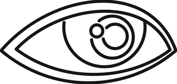 眼睛健康图标轮廓视觉看图片下载