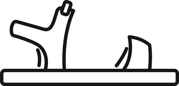 凉鞋脚趾图标轮廓的女人靴子图片下载