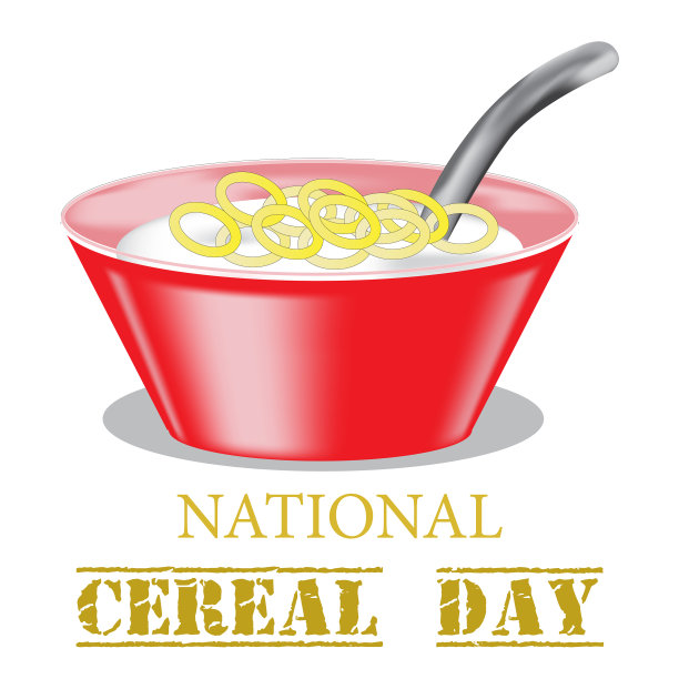 国家谷物日复古标志图片下载