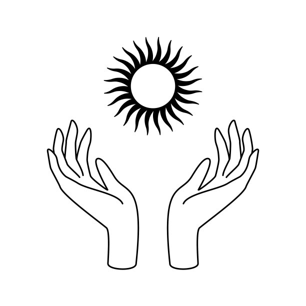 女性的双手以星星作为美丽的象征图片下载