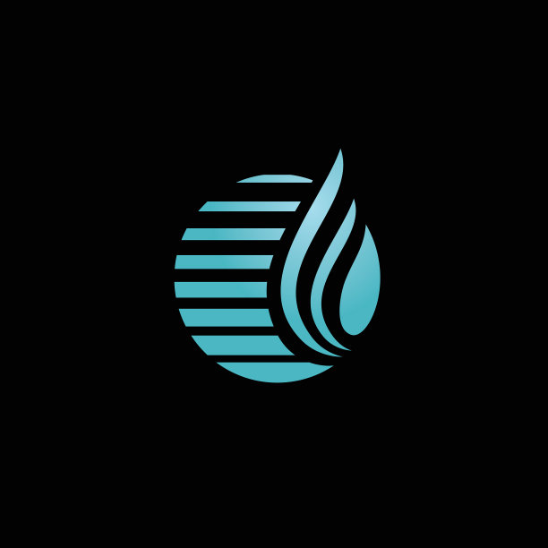 现代和复杂的水和天然气标志图片下载