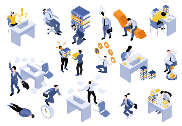 等距商业压力集图片下载