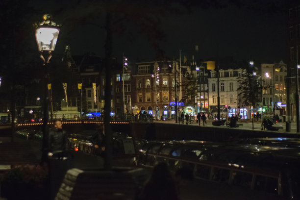 威尼斯街道和运河的照片图片下载