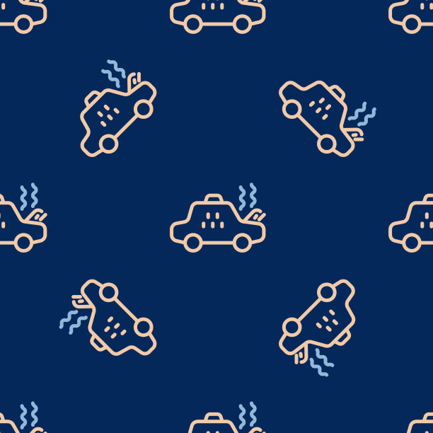 断线出租车图标隔离无缝图片下载