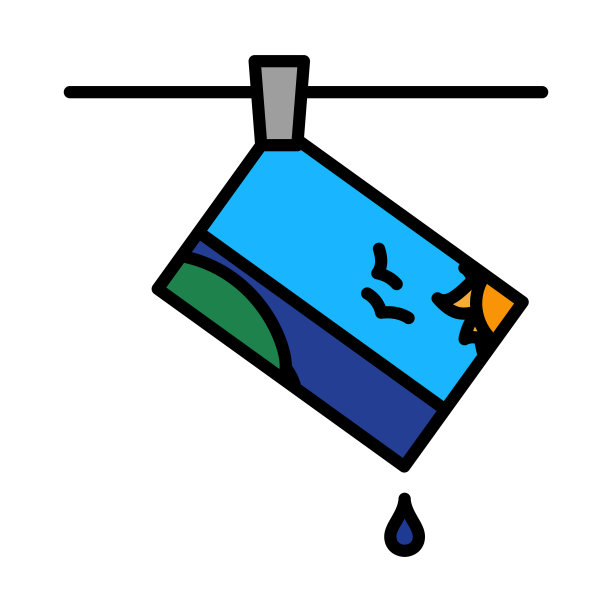 在绳子上晒照片的图标图片下载