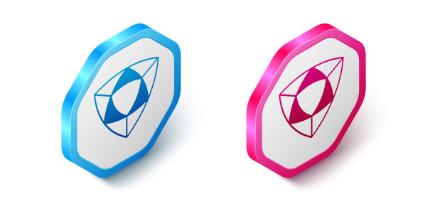 等距钻石图标孤立在白色图片下载