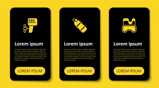 设置潜水面罩、潜水器和舷外艇马达图片下载