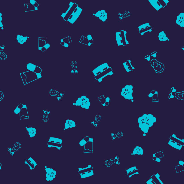 设置安眠药耳塞和耳朵大床和图片下载