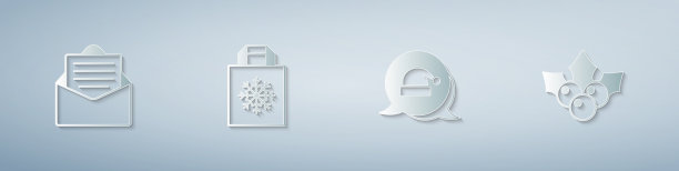 集信封圣诞购物袋圣诞老人图片下载