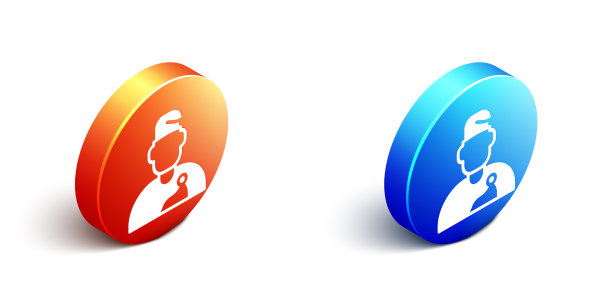 等距法师术士图标孤立在白色图片下载