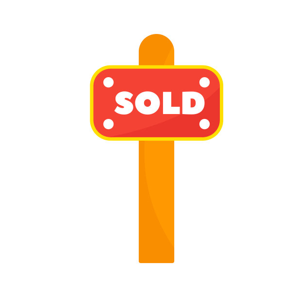 出售房地产标志。出售矢量符号。向量孤立的迹象。图片下载