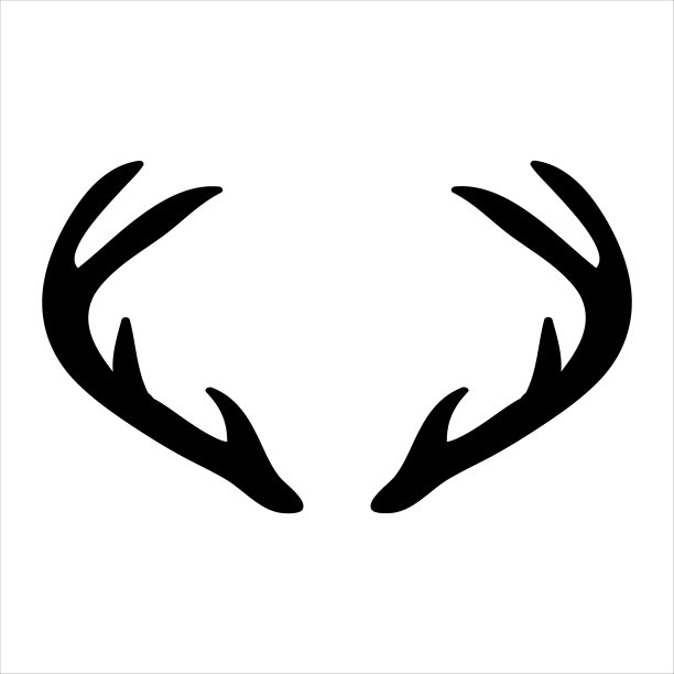 鹿角-用于节日圣诞贺卡或海报，横幅，贴纸。图片下载