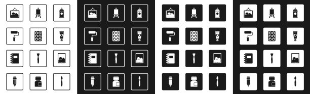 集油漆喷漆可水彩漆盒滚筒图片下载