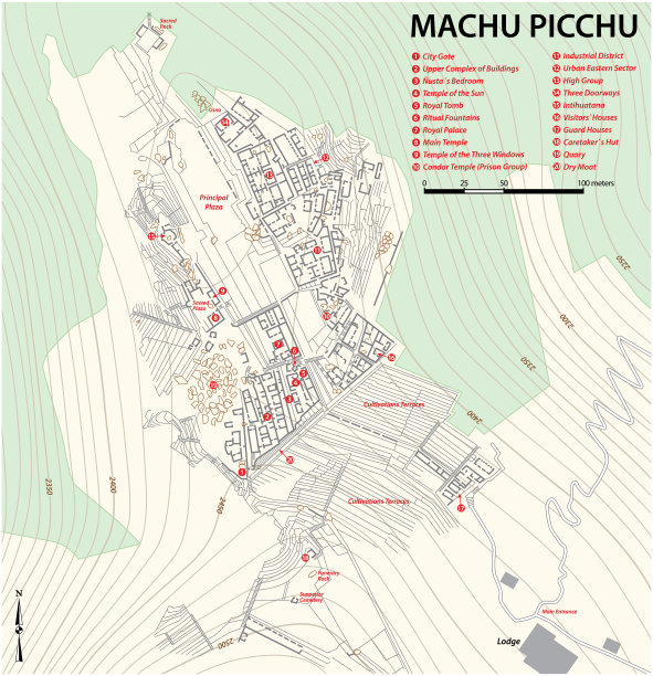 印加废墟城市马丘比丘秘鲁库斯科地图图片下载