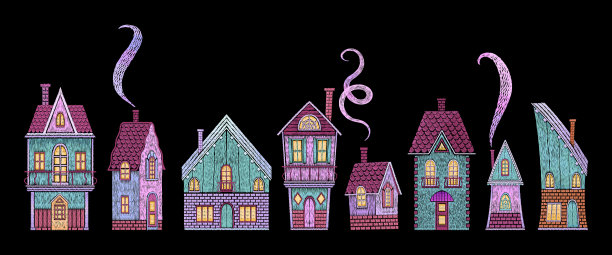 童话里有蒸汽朋克风格的建筑图片下载