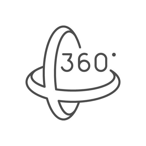 360度旋转线条轮廓图标图片下载