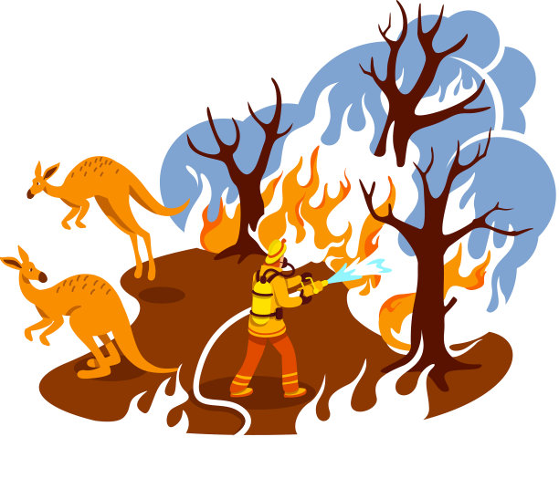 拯救燃烧森林2d网页横幅海报图片下载