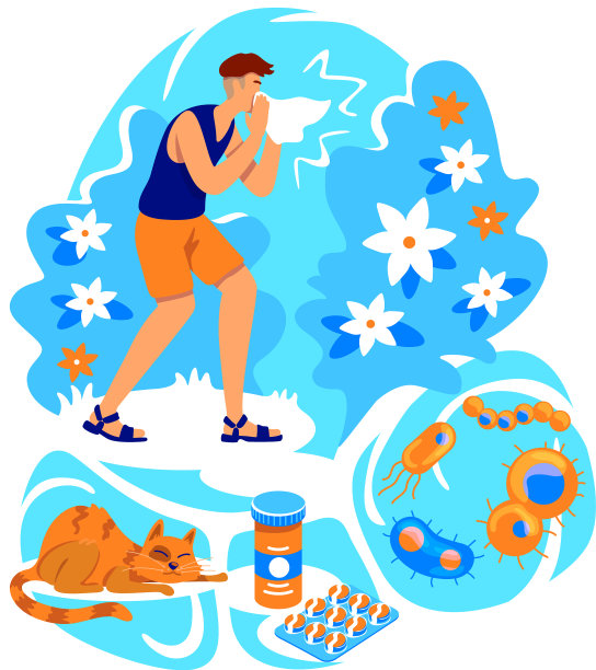 过敏平面概念图片下载