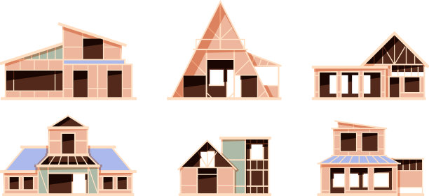 建筑阶段小屋外观图片下载