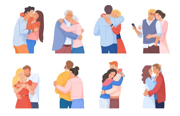 拥抱的夫妇。浪漫美丽的情侣相拥，爱情人物女人拥抱男人成年男友，亲密关系拥抱人团圆朋友图片下载