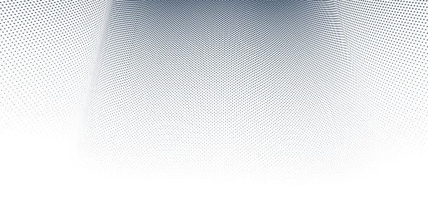 灰点三维透视矢量抽象背景，虚线图案酷炫设计，科技浪潮或商业空白广告模板。图片下载