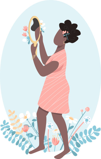 非洲女人自爱平色无脸图片下载