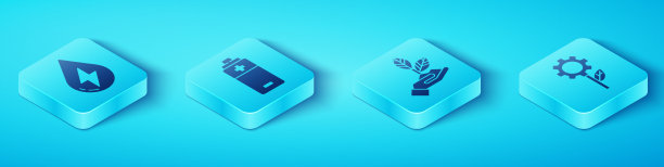 设置等距水能电池叶片植物图片下载