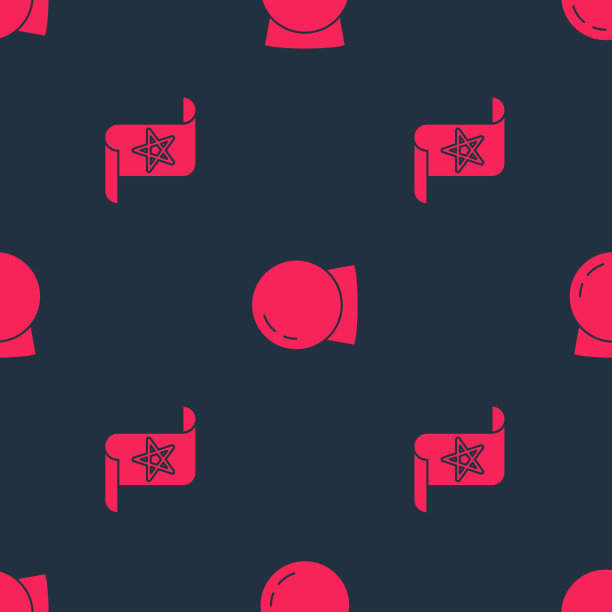 将古老的魔法书和魔法球无缝连接图片下载